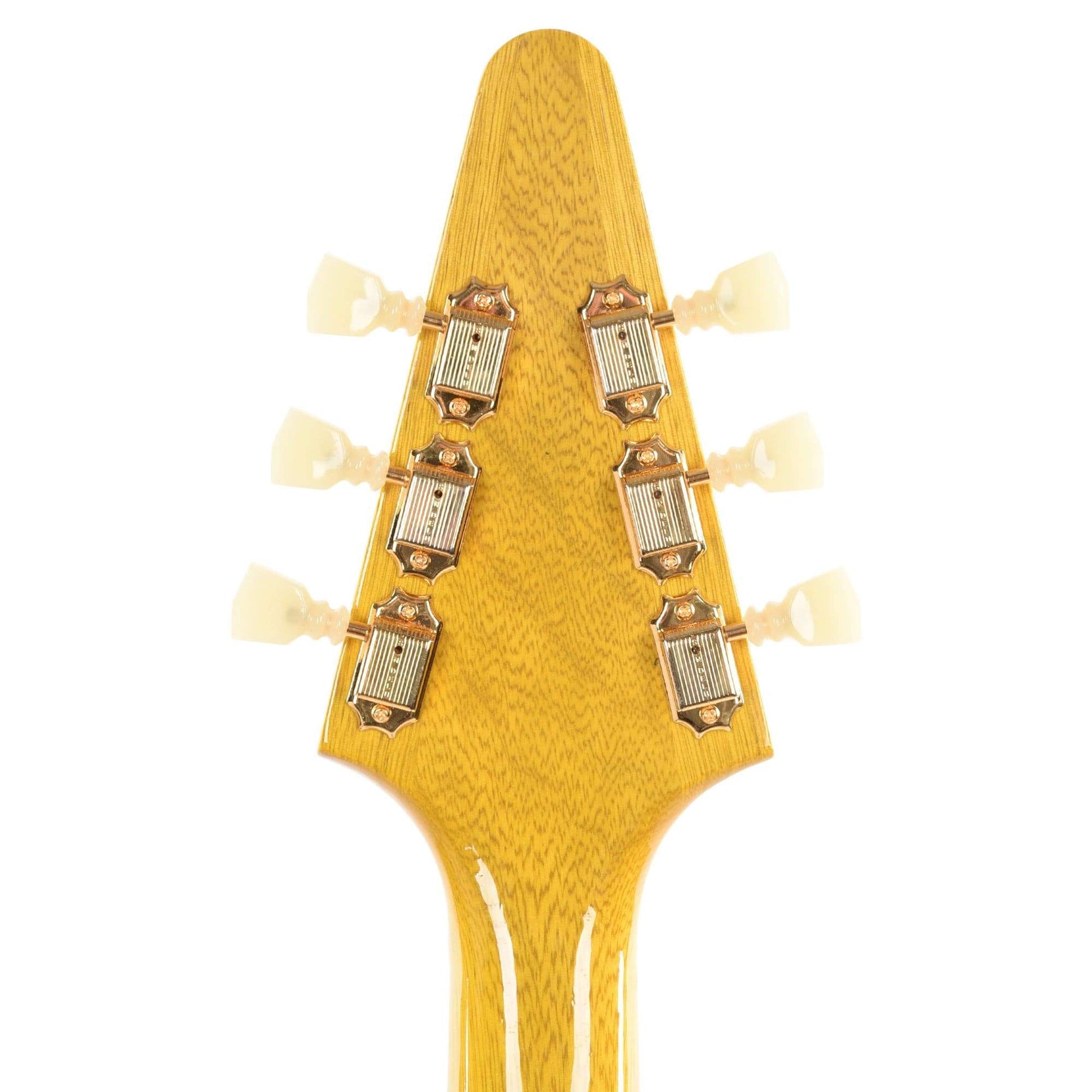 Banker Custom 58 Spec V Korina Natural Lightly Aged Brazilian Rosewood Fingerboard w/Bigsby & OX4 PAF Pickups Electric Guitars / Solid Body