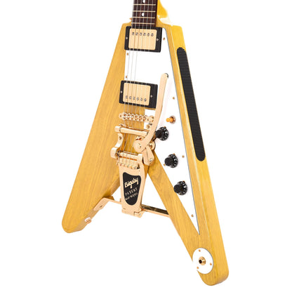 Banker Custom 58 Spec V Korina Natural Lightly Aged Brazilian Rosewood Fingerboard w/Bigsby & OX4 PAF Pickups Electric Guitars / Solid Body