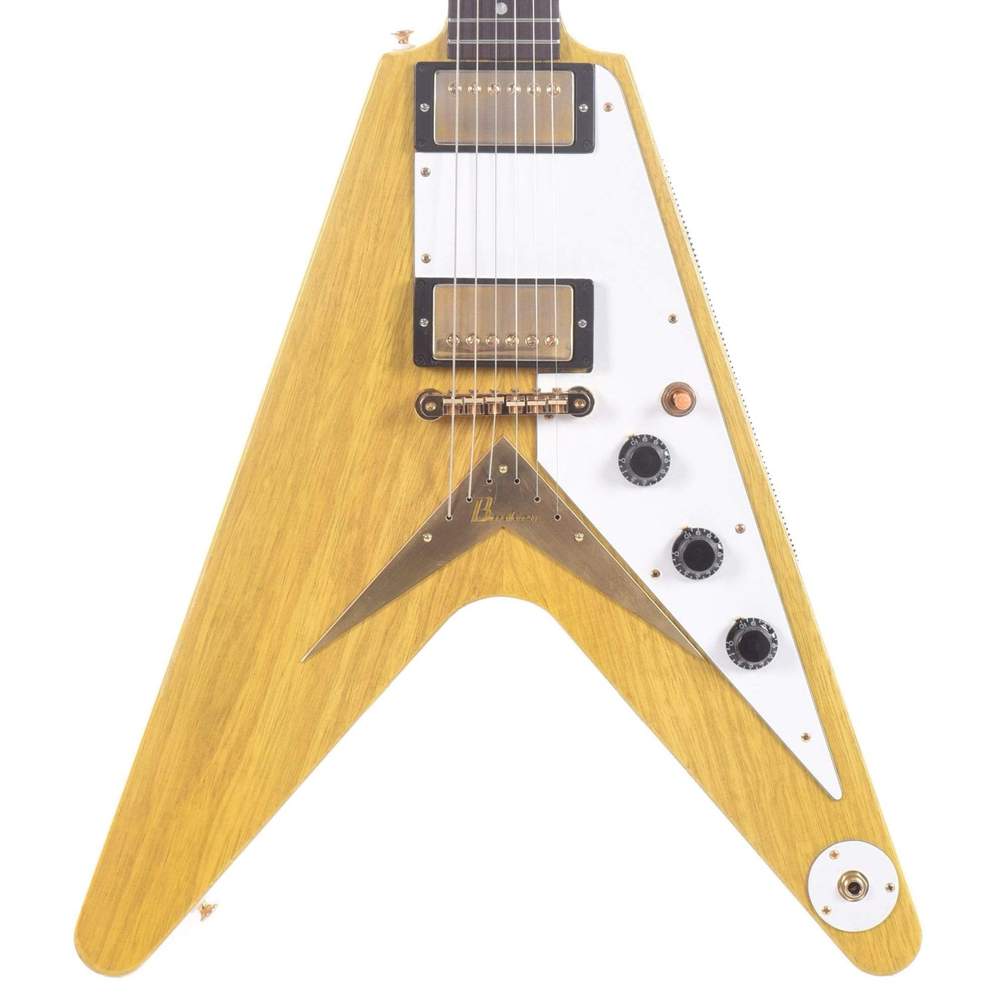 Banker Custom 58 Spec V Korina Natural Lightly Aged Brazilian Rosewood Fingerboard w/OX4 PAF Pickups Electric Guitars / Solid Body