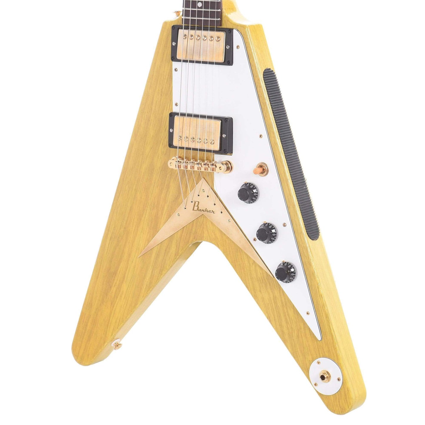 Banker Custom 58 Spec V Korina Natural Lightly Aged Brazilian Rosewood Fingerboard w/OX4 PAF Pickups Electric Guitars / Solid Body