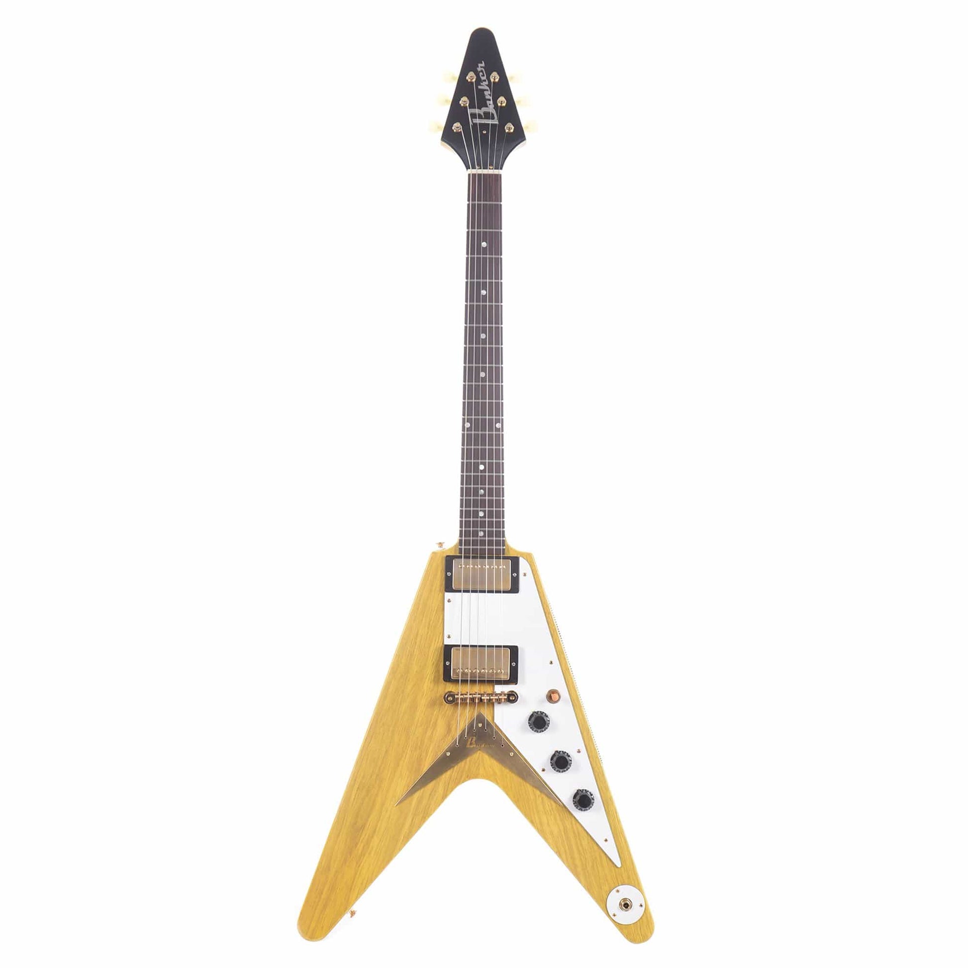 Banker Custom 58 Spec V Korina Natural Lightly Aged Brazilian Rosewood Fingerboard w/OX4 PAF Pickups Electric Guitars / Solid Body