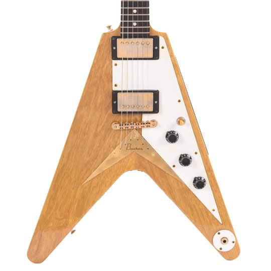 Banker Custom 58 Spec V Korina Natural Lightly Aged Brazilian Rosewood Fingerboard w/OX4 PAF Pickups Electric Guitars / Solid Body