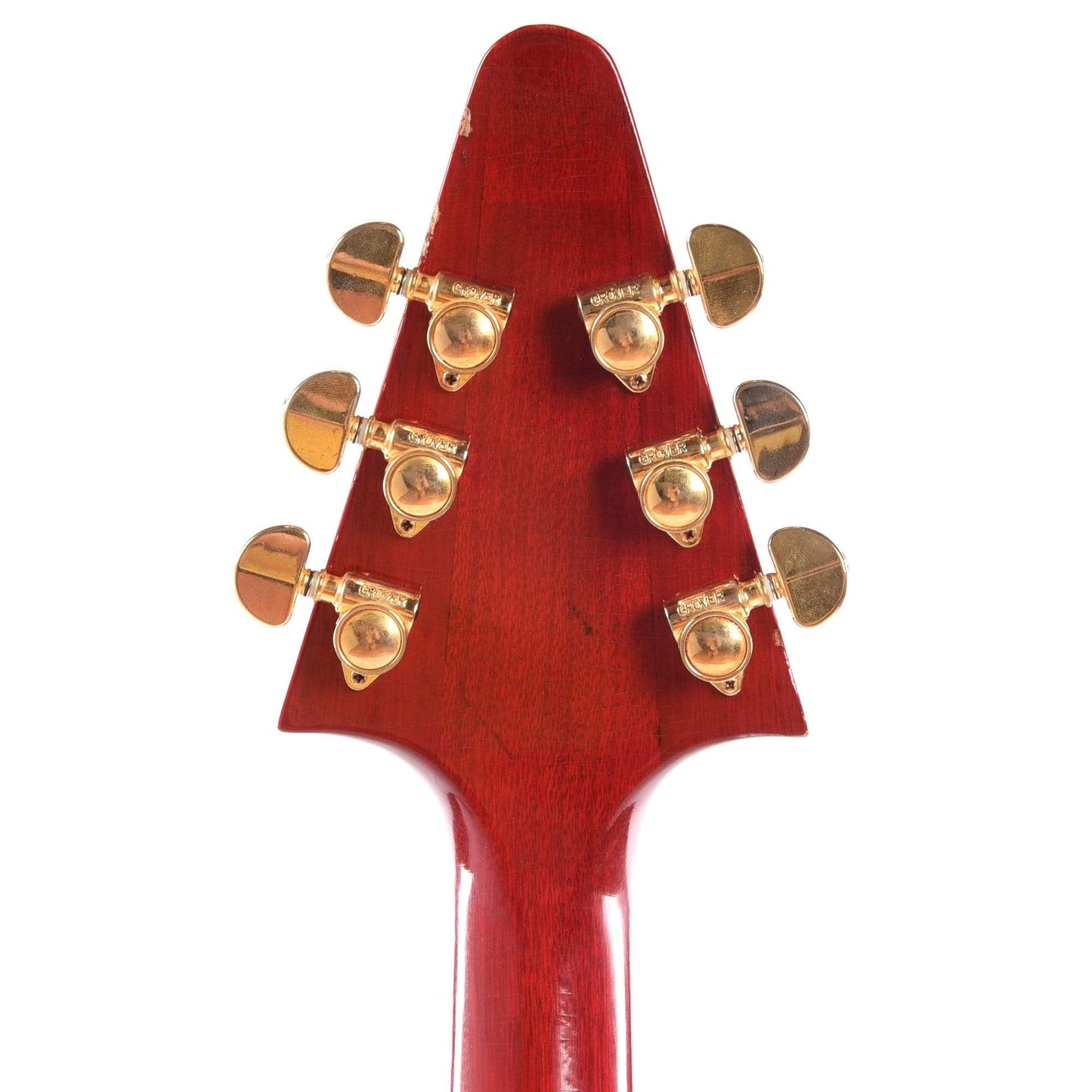 Banker Custom BKV Korina Cherry Red Heavy Aged w/OX4 Gold Hot Duane PAF Pickups Electric Guitars / Solid Body