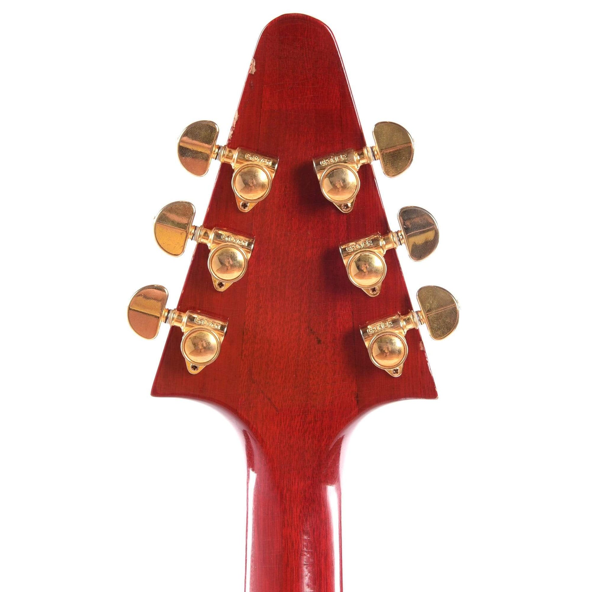 Banker Custom BKV Korina Cherry Red Heavy Aged w/OX4 Gold Hot Duane PAF Pickups Electric Guitars / Solid Body