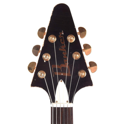 Banker Custom BKV Korina Cherry Red Heavy Aged w/OX4 Gold Hot Duane PAF Pickups Electric Guitars / Solid Body