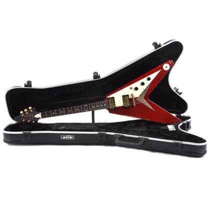 Banker Custom BKV Korina Cherry Red Heavy Aged w/OX4 Gold Hot Duane PAF Pickups Electric Guitars / Solid Body