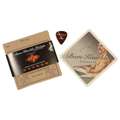 Bare Knuckle HB Aftermath Set 50mm 4-Conductor Short Leg Nickel Parts / Guitar Pickups
