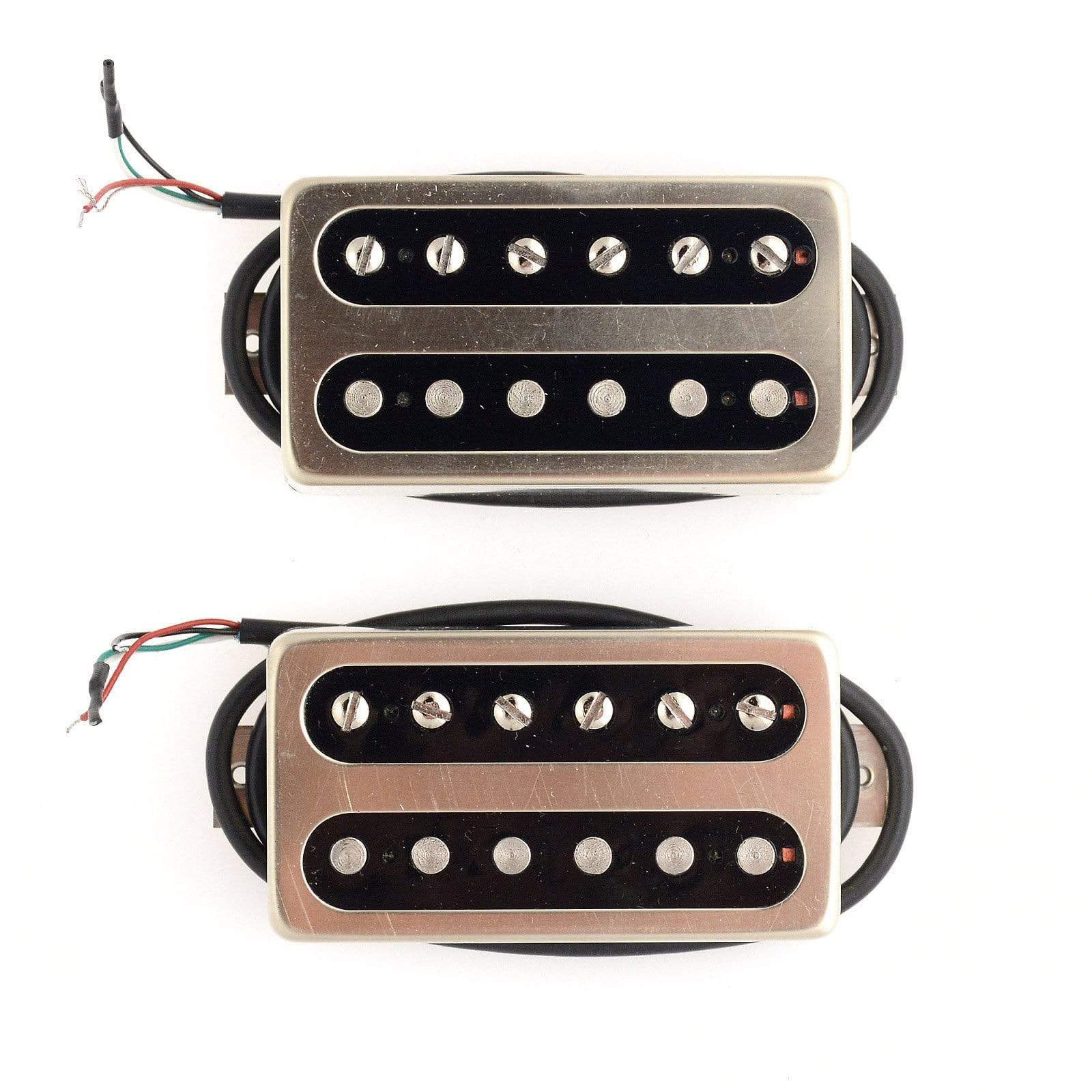 Bare Knuckle HB Black Dog Set 50mm 4-Conductor Short Leg Raw Nickel Radiator Parts / Guitar Pickups
