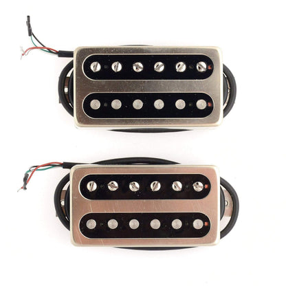 Bare Knuckle HB Black Dog Set 50mm 4-Conductor Short Leg Raw Nickel Radiator Parts / Guitar Pickups