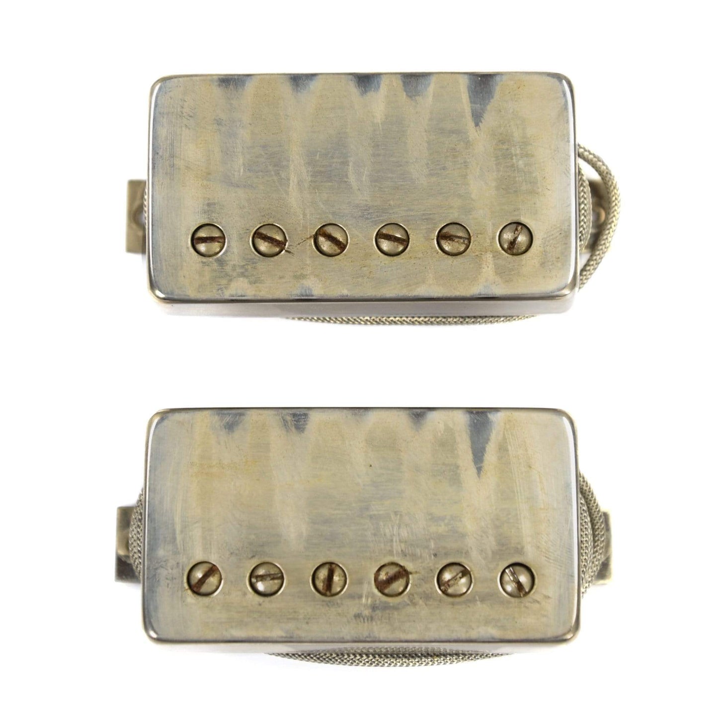 Bare Knuckle HB Stormy Monday Set 50mm 2-Conductor Long Leg Unpotted Aged Nickel Parts / Guitar Pickups