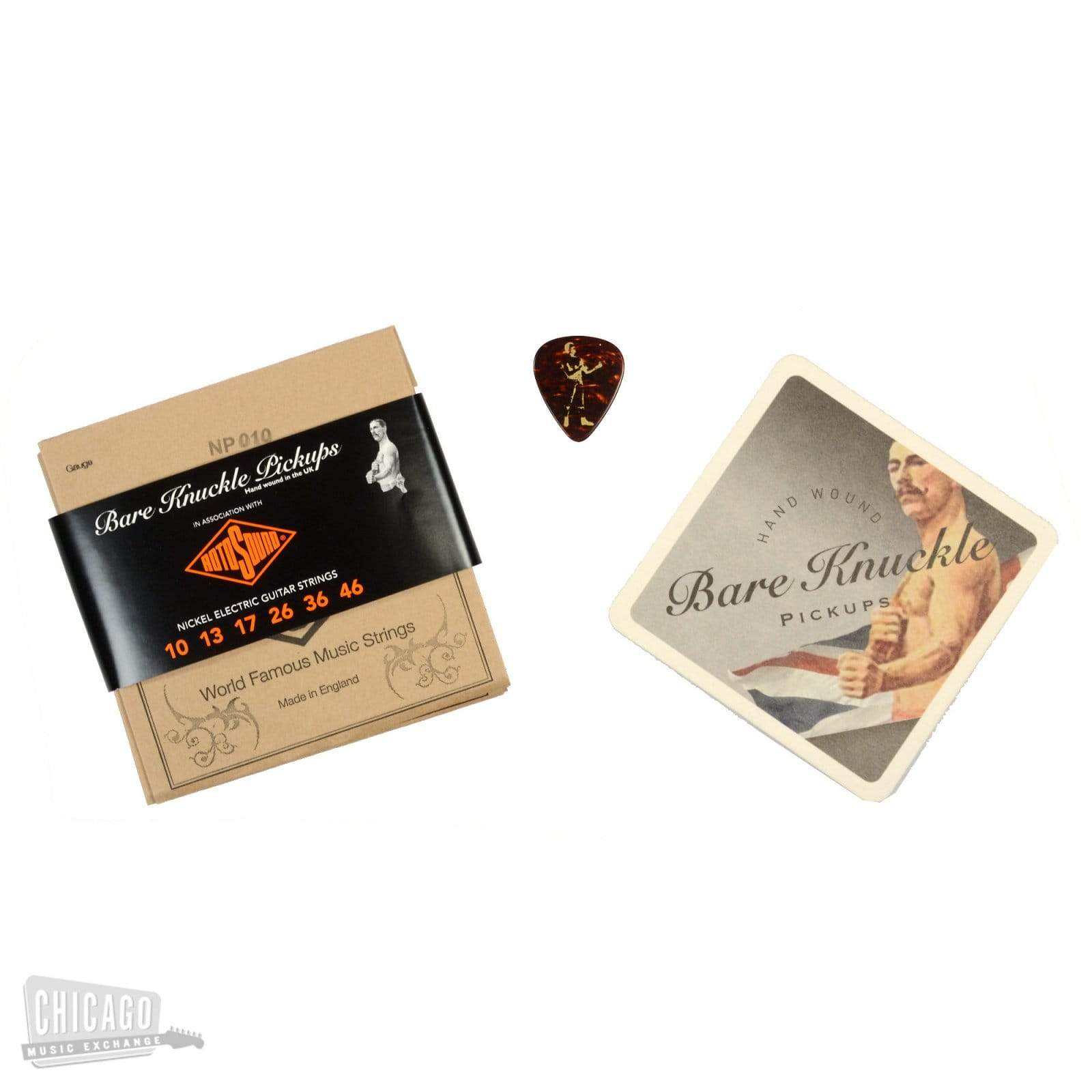 Bare Knuckle HB The Mule Set 50mm 4-Conductor Short Leg Unpotted Raw Nickel Radiator Parts / Guitar Pickups