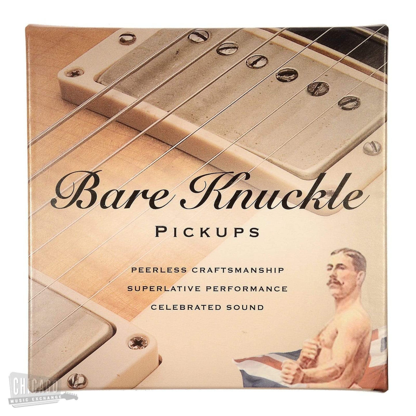 Bare Knuckle HB The Mule Set 50mm 4-Conductor Short Leg Unpotted Raw Nickel Radiator Parts / Guitar Pickups