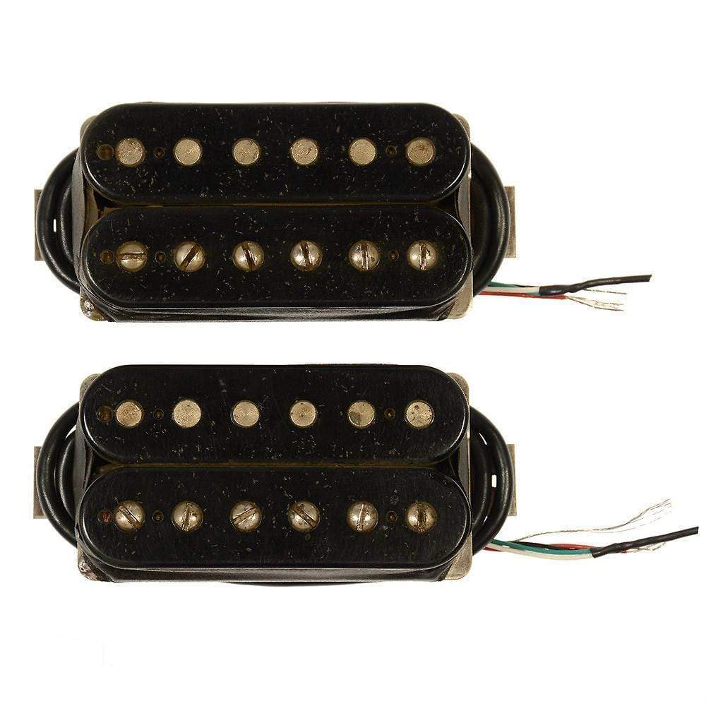 Bare Knuckle The Mule Humbucker Pickup Set 50mm 4-Conductor Short Leg  Unpotted Aged Black