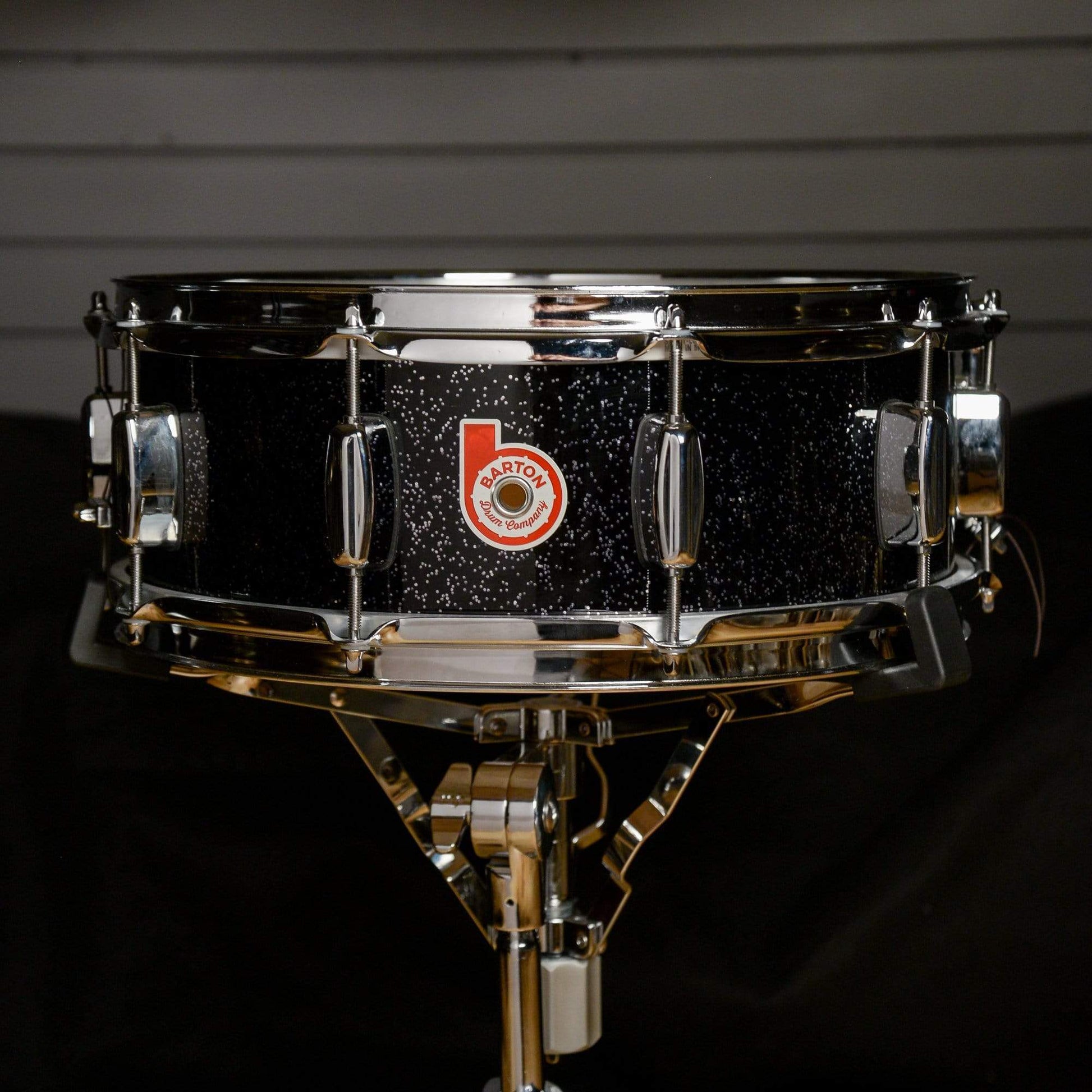 Barton Drum Co. 13/16/22/5x14 4pc. North American Maple Drum Kit Black Sparkle