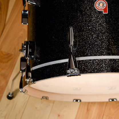 Barton Drum Co. 13/16/22/5x14 4pc. North American Maple Drum Kit Black Sparkle