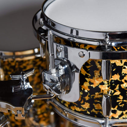 Barton Drum Co. 10/12/14/20 4pc. Kapur Drum Kit Black & Gold Pearl Drums and Percussion / Acoustic Drums / Full Acoustic Kits