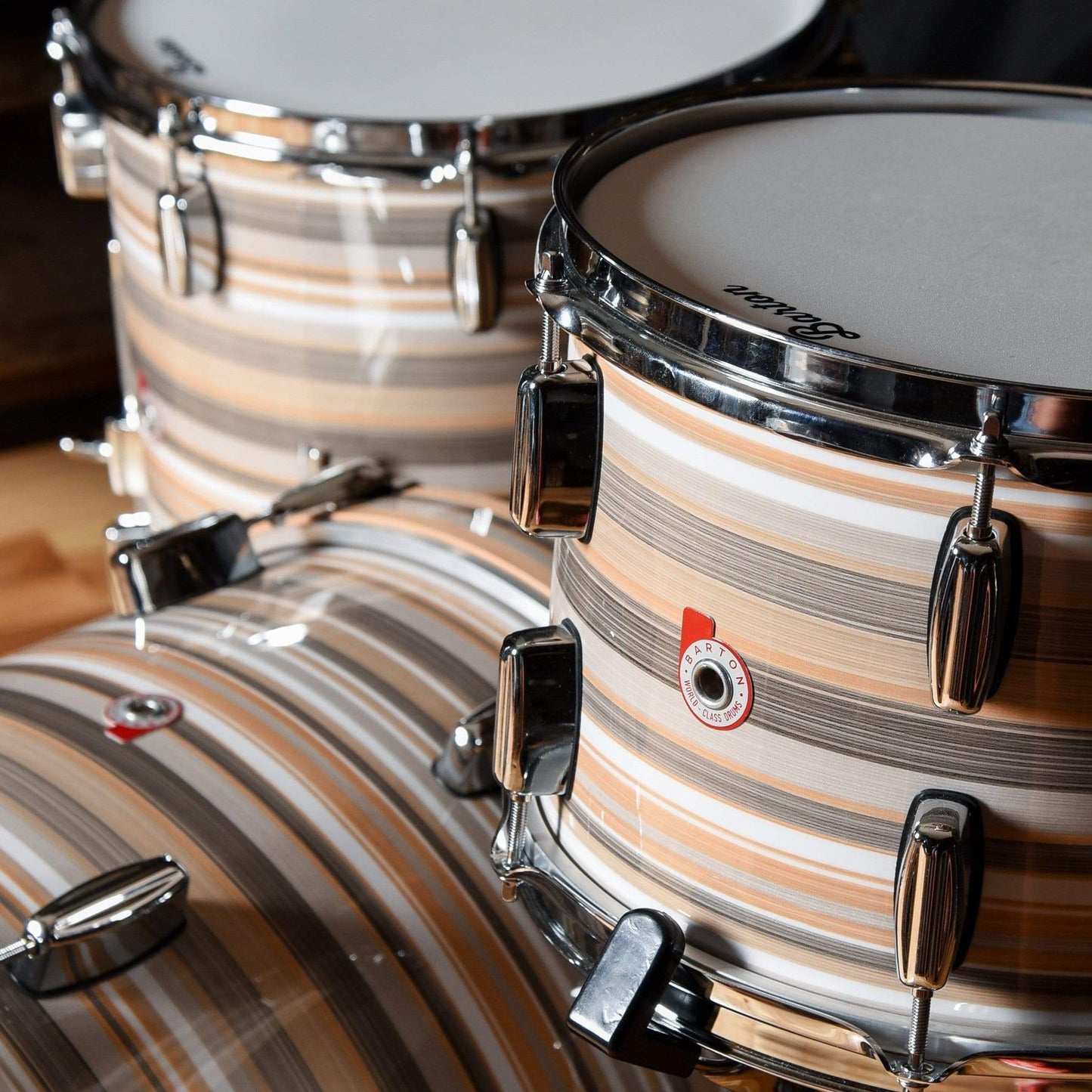 Barton Drum Co. 12/14/20 3pc. Beech Drum Kit Saturno Drums and Percussion / Acoustic Drums / Full Acoustic Kits