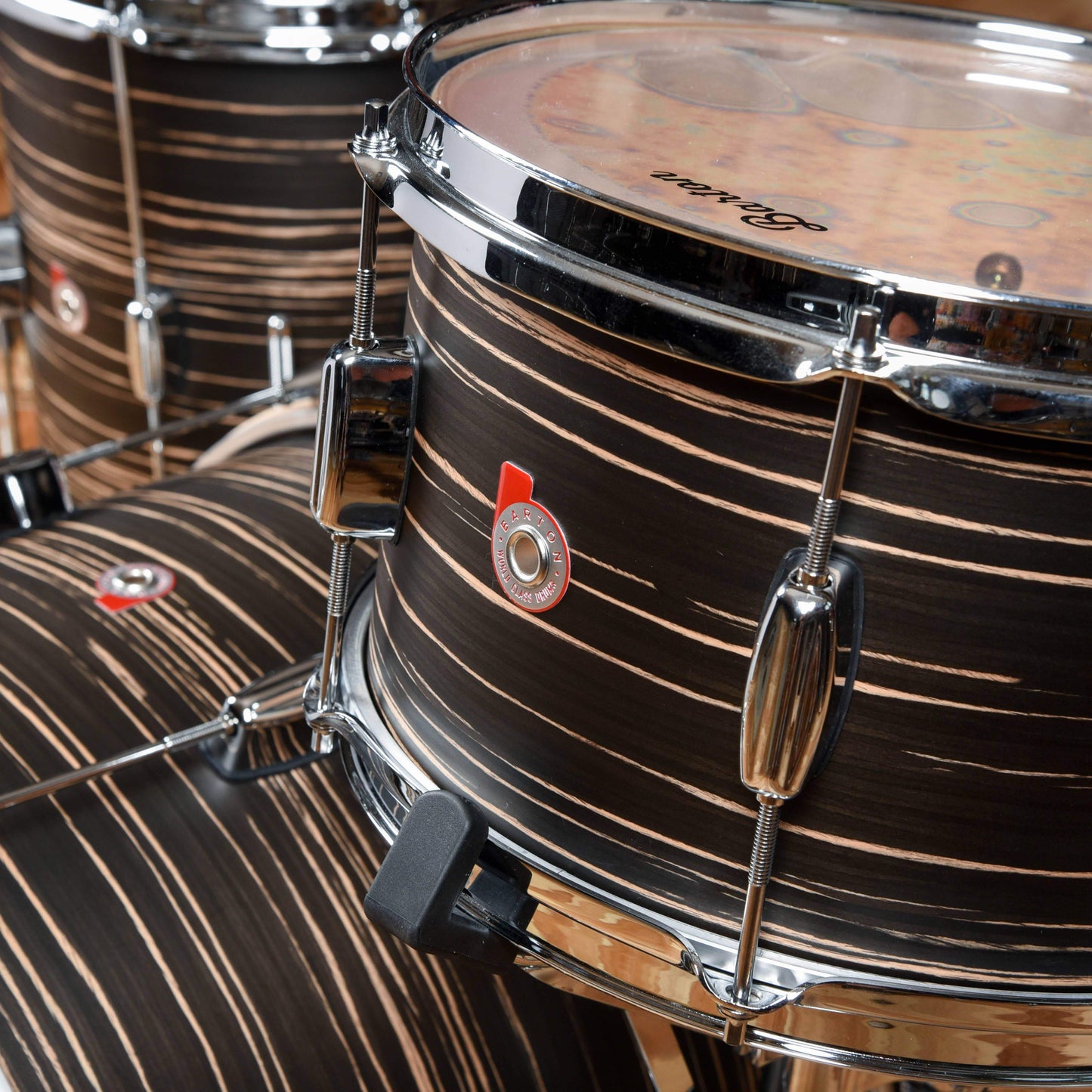 Barton Drum Co. 12/14/20 3pc. Essential Beech Drum Kit Ebony Drums and Percussion / Acoustic Drums / Full Acoustic Kits