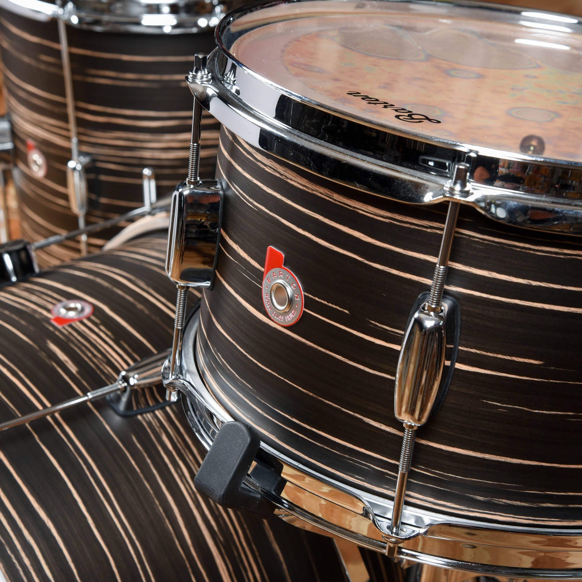 Barton Drum Co. 12/14/20 3pc. Essential Beech Drum Kit Ebony Drums and Percussion / Acoustic Drums / Full Acoustic Kits