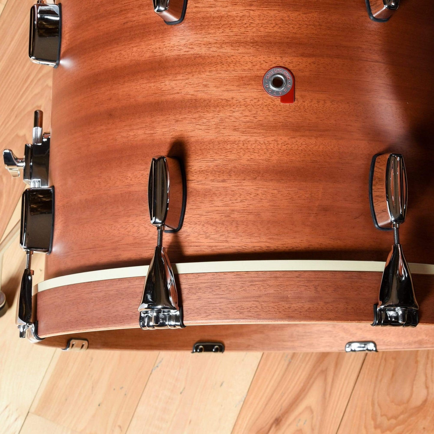 Barton Drum Co. 12/14/20 3pc. Mahogany/Poplar Drum Kit Ribbon Satin Drums and Percussion / Acoustic Drums / Full Acoustic Kits