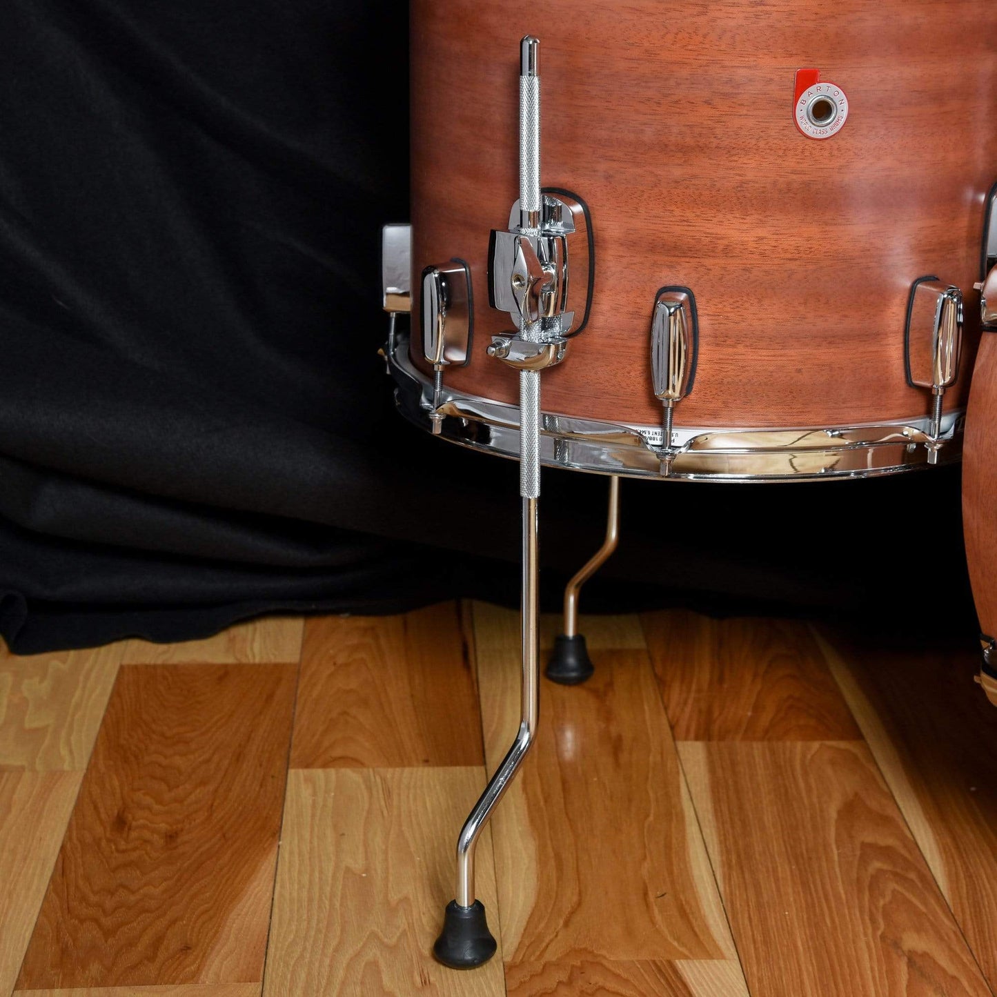 Barton Drum Co. 12/14/20 3pc. Mahogany/Poplar Drum Kit Ribbon Satin Drums and Percussion / Acoustic Drums / Full Acoustic Kits