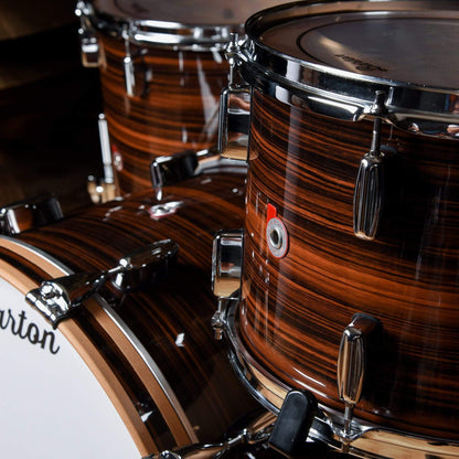 Barton Drum Co. 13/16/22 3pc. Beech Drum Kit Tigerwood Drums and Percussion / Acoustic Drums / Full Acoustic Kits