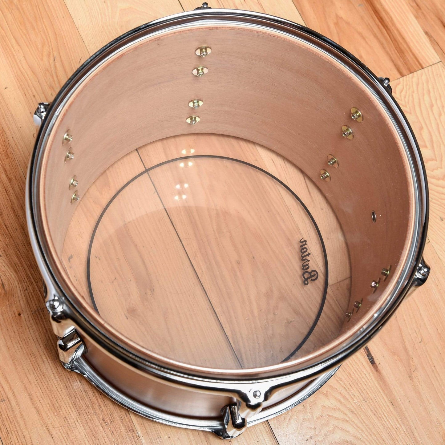 Barton Drum Co. 13/16/22 3pc. Mahogany/Poplar Drum Kit Ribbon Satin Drums and Percussion / Acoustic Drums / Full Acoustic Kits