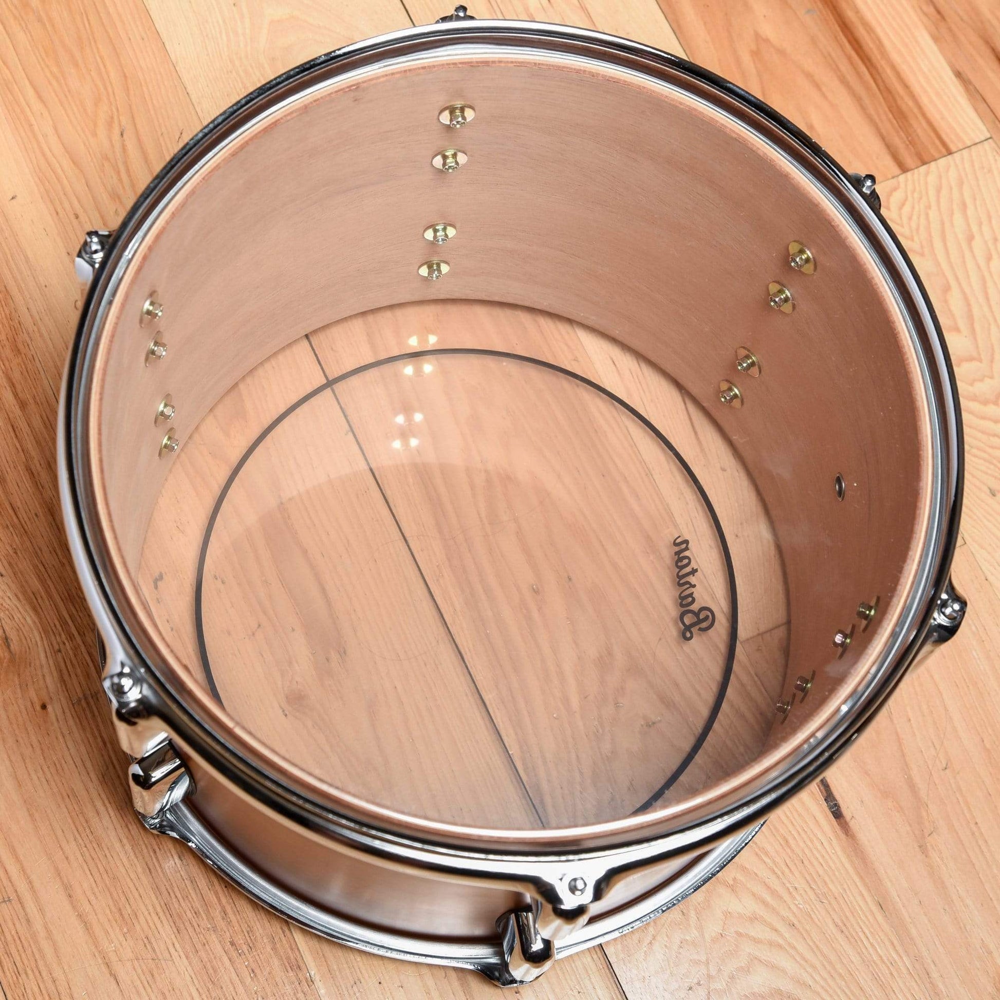 Barton Drum Co. 13/16/22 3pc. Mahogany/Poplar Drum Kit Ribbon Satin Drums and Percussion / Acoustic Drums / Full Acoustic Kits