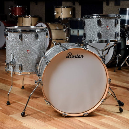 Barton Drum Co. 13/16/22 3pc. Maple Drum Kit Silver Sparkle Drums and Percussion / Acoustic Drums / Full Acoustic Kits