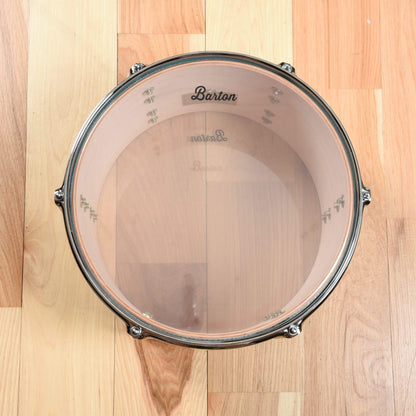 Barton Drum Co. 13/16/22 3pc. Standard Beech Drum Kit White/Blue Duco Drums and Percussion / Acoustic Drums / Full Acoustic Kits