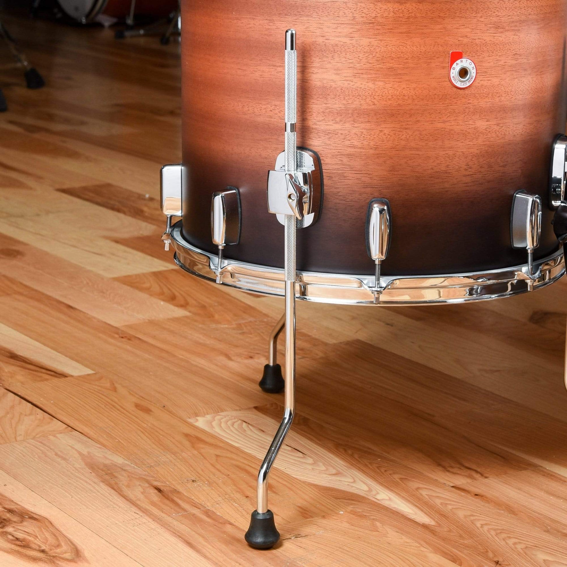 Barton Drum Co. 13/16/22x12 3pc. Mahogany/Poplar Drum Kit Ribbon Fade Drums and Percussion / Acoustic Drums / Full Acoustic Kits