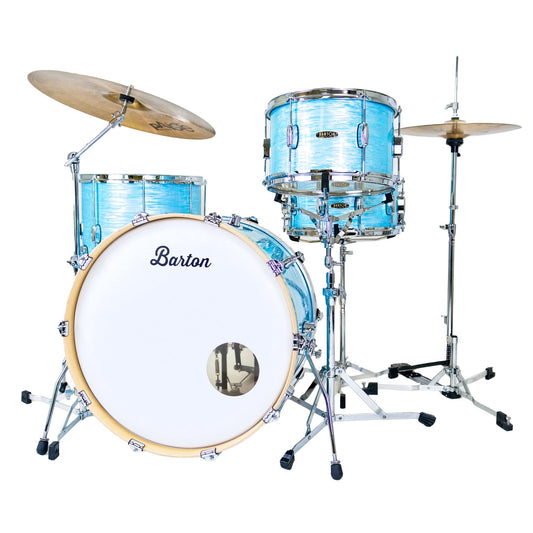 Barton Studio Custom Birch 13/16/22 3pc. Drum Kit Sky Blue Oyster Drums and Percussion / Acoustic Drums / Full Acoustic Kits