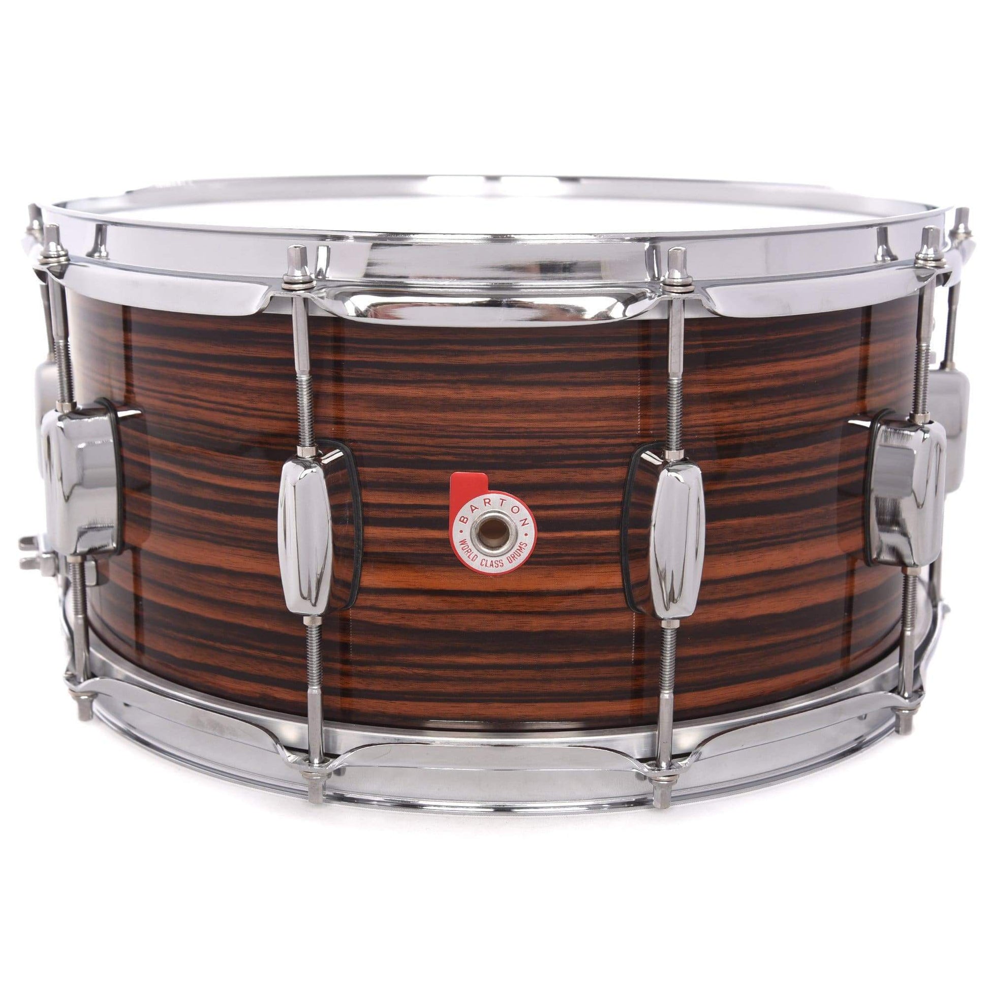 Barton Drum Co. 6.5x14 Beech Snare Drum Tigerwood Drums and Percussion / Acoustic Drums / Snare