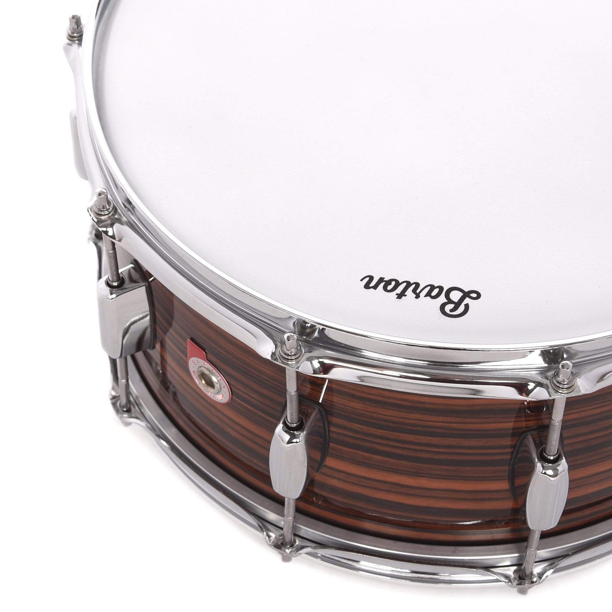 Barton Drum Co. 6.5x14 Beech Snare Drum Tigerwood Drums and Percussion / Acoustic Drums / Snare