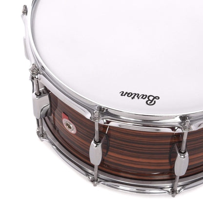 Barton Drum Co. 6.5x14 Beech Snare Drum Tigerwood Drums and Percussion / Acoustic Drums / Snare