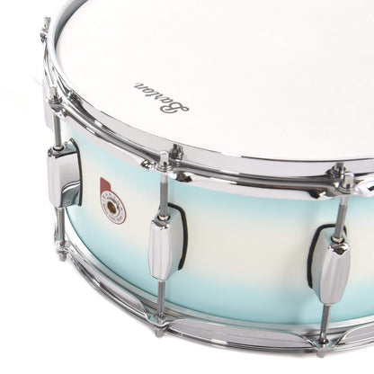 Barton Drum Co. 6x14 Beech Snare Drum White/Blue Duco Drums and Percussion / Acoustic Drums / Snare