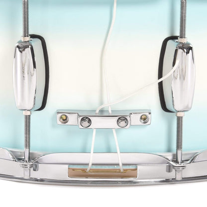 Barton Drum Co. 6x14 Beech Snare Drum White/Blue Duco Drums and Percussion / Acoustic Drums / Snare