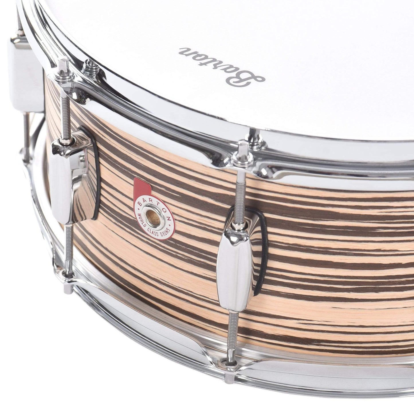 Barton Drum Co. 6x14 Beech Snare Drum Zebrano Drums and Percussion / Acoustic Drums / Snare