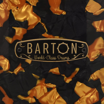 Barton Studio Custom Maple 6.5x14 Snare Drum Black & Gold Pearl Drums and Percussion / Acoustic Drums / Snare