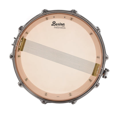 Barton Studio Custom Maple 6.5x14 Snare Drum Black & Gold Pearl Drums and Percussion / Acoustic Drums / Snare