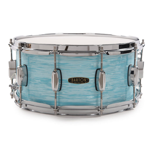 Barton Studio Custom Maple 6.5x14 Snare Drum Sky Blue Oyster Drums and Percussion / Acoustic Drums / Snare