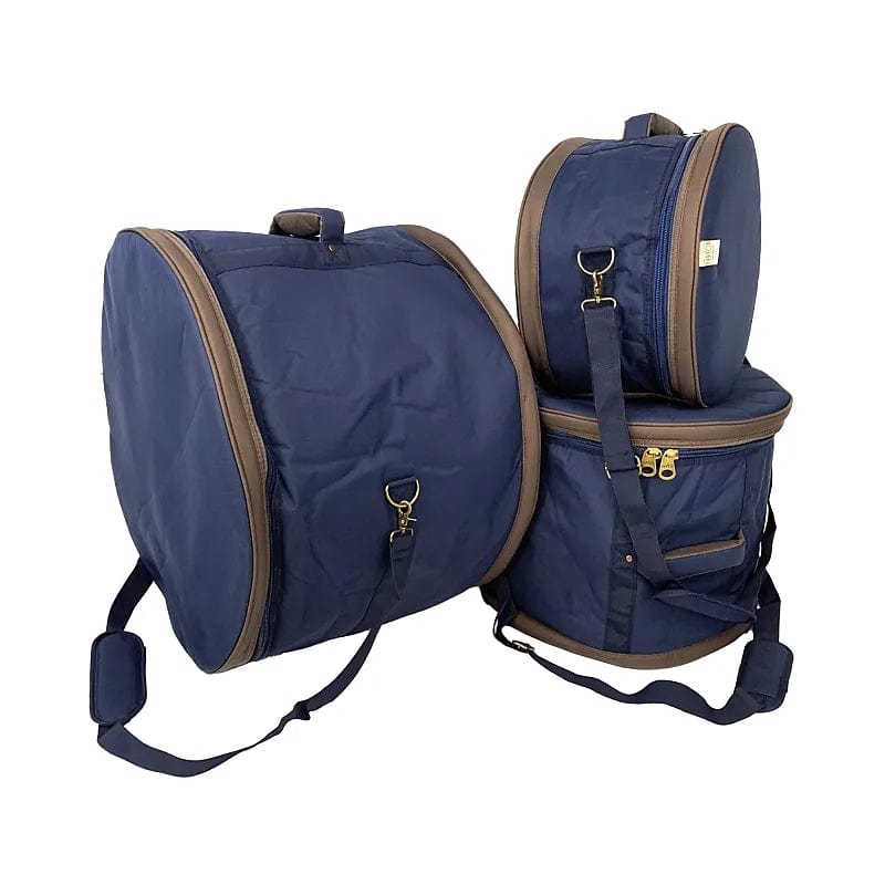 Barton Drum Co. 9x13/16x16/14x22 3pc. Drum Bag Set Blue Oxford Drums and Percussion / Parts and Accessories / Cases and Bags