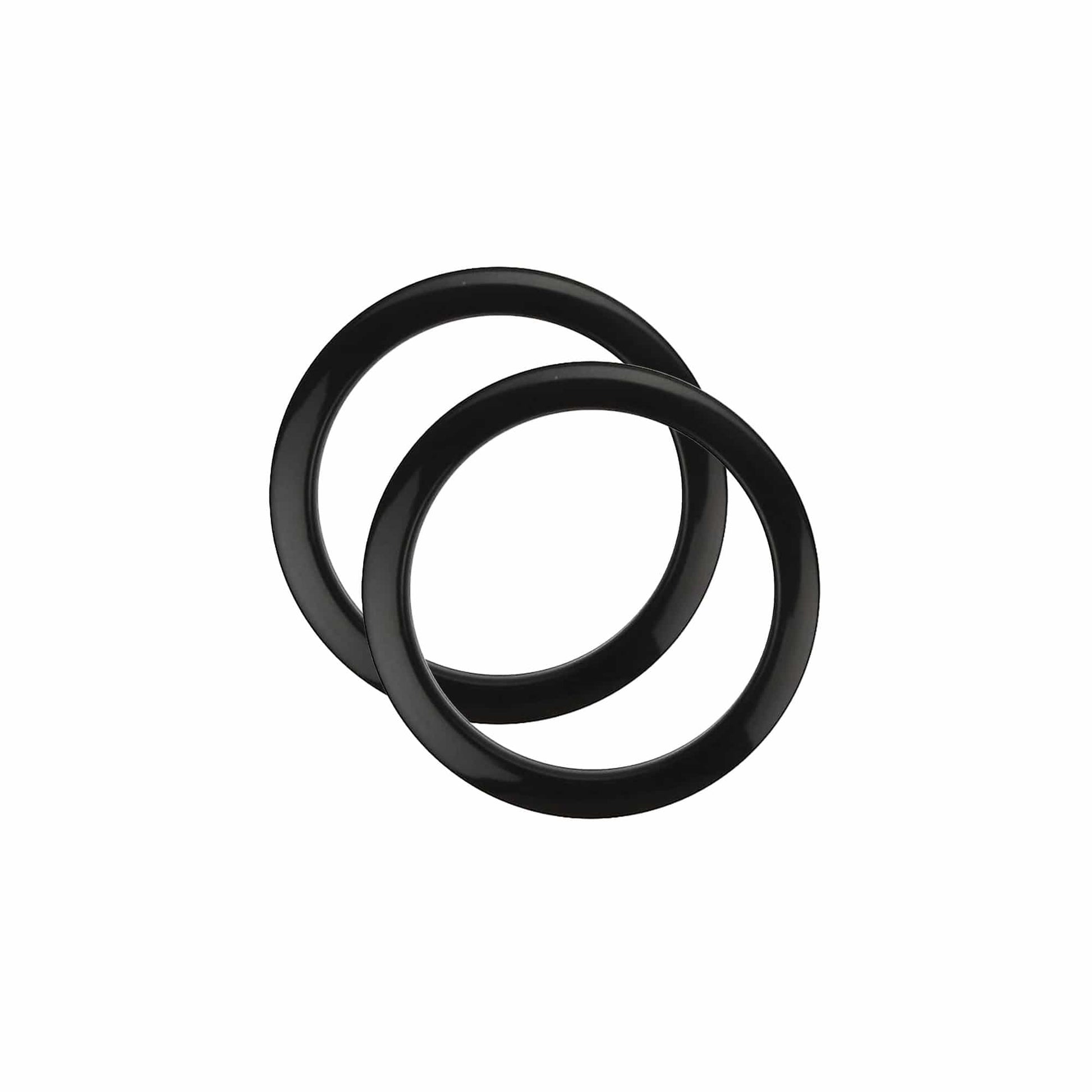 Bass Drum O's 4" Bass Drum Head Reinforcement Ring Black (2 Pack Bundle) Drums and Percussion / Parts and Accessories / Drum Parts