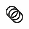 Bass Drum O's 4" Bass Drum Head Reinforcement Ring Black (3 Pack Bundle) Drums and Percussion / Parts and Accessories / Drum Parts