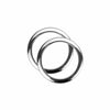 Bass Drum O's 4" Bass Drum Head Reinforcement Ring Chrome (2 Pack Bundle) Drums and Percussion / Parts and Accessories / Drum Parts