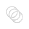 Bass Drum O's 4" Bass Drum Head Reinforcement Ring White (3 Pack Bundle) Drums and Percussion / Parts and Accessories / Drum Parts