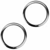 Bass Drum O's 5" Bass Drum Head Reinforcement Ring Chrome (2 Pack Bundle) Drums and Percussion / Parts and Accessories / Drum Parts