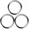 Bass Drum O's 5" Bass Drum Head Reinforcement Ring Chrome (3 Pack Bundle) Drums and Percussion / Parts and Accessories / Drum Parts