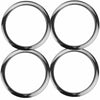 Bass Drum O's 5" Bass Drum Head Reinforcement Ring Chrome 4 Pack Bundle Drums and Percussion / Parts and Accessories / Drum Parts