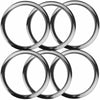 Bass Drum O's 5" Bass Drum Head Reinforcement Ring Chrome 6 Pack Bundle Drums and Percussion / Parts and Accessories / Drum Parts
